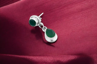 Emerald Elegance Drop Earrings