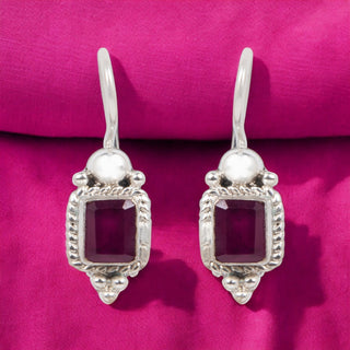 Gemstone Hanger Earrings