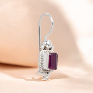Gemstone Hanger Earrings