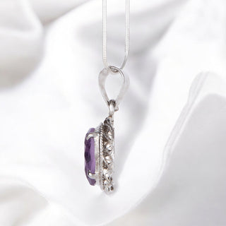 Lavender Oval Pendant