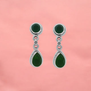 Emerald Elegance Drop Earrings