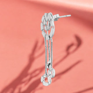 Triple Drop Circle Earrings