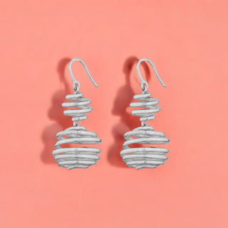 Spiral Twist Hanger Earrings