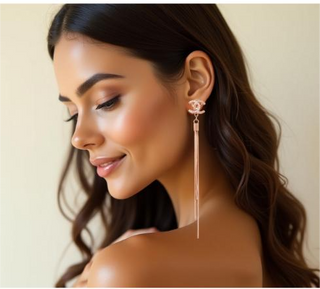 Dual Chain Drop Earrings