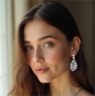 ⁠DNA Mango Shaped Earrings