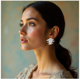 Asymmetrical Line Chic Stud Earrings