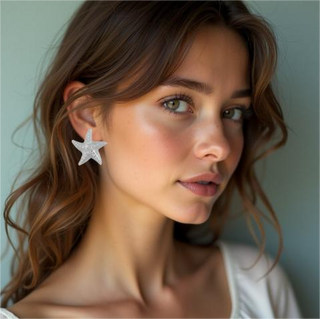 Shimmering Starfish Studs