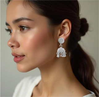 Elegant Studs with Jhumka Drops