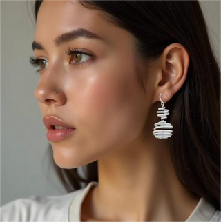 Spiral Twist Hanger Earrings