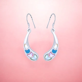 ⁠Multi Coloured Inward Curve Hangings